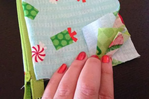 Third Day of Christmas: DIY Mini Makeup Bag Tutorial by